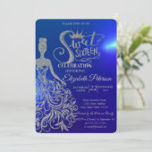 Invitation Robe Parties scintillant en argent, Tiare, Diamant (Debout devant)