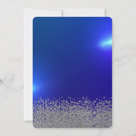 Invitation Robe Parties scintillant en argent, Tiare, Diamant (Dos)