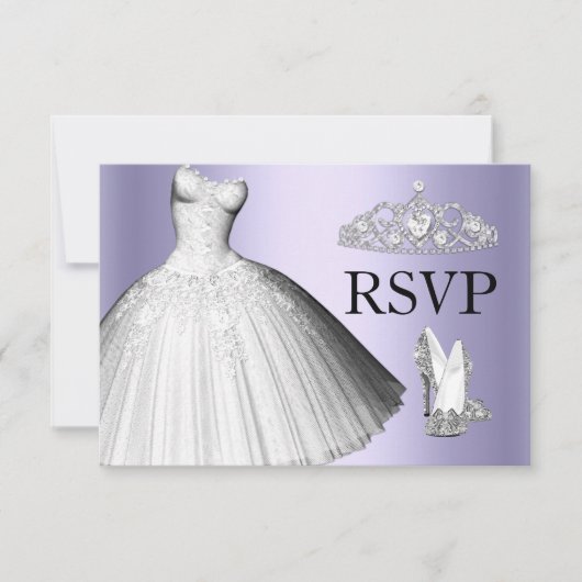 Invitation Robe Parties scintillant étincelante & talons Quin (Devant)