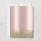 Invitation Robe Parties scintillant or de luxe Rose Gold Swee (Dos)