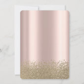 Invitation Robe Parties scintillant or, Diamants Rose Gold Sw (Dos)