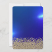 Invitation Robe Parties scintillant or, Tiara, Bleu18e annive (Dos)