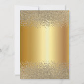 Invitation Robe Parties scintillant or, Tiara, Diamonds Sweet (Dos)