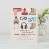 Invitation Robe pour l'invitation de temps froid (Debout devant)