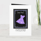 Invitation Robe POURPRE de demoiselle de honneur NOMMÉE FAITE (Dos)