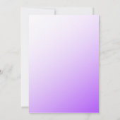 Invitation Robe pourpre Parkling Ombre Quinceañera Anniversai (Dos)