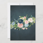 Invitation Robe princesse Diamond aquarelle chic quinceanera (Dos)