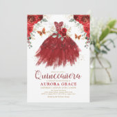 Invitation Robe princière de la Quinceañera (Debout devant)