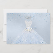 Invitation Robe Quinceanera Silver Blue Quinceanera (Dos)