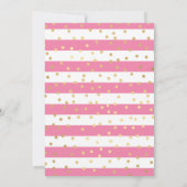 Invitation Robe rose Brunette Western Princesse Quinceanera (Dos)