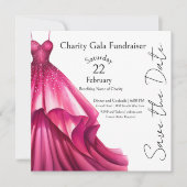 Invitation Robe rose chaise Ball Gala (Devant)