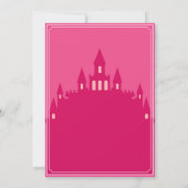 Invitation Robe rose élégant Quinceañera Anniversaire (Dos)