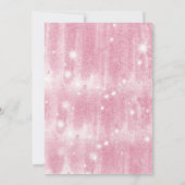 Invitation Robe rose florale 15e anniversaire Quinceanera (Dos)