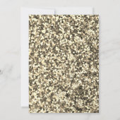 Invitation Robe Rose Gold Sequins Or 40e anniversaire (Dos)