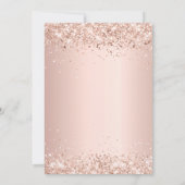 Invitation Robe rose or jumelle filles Quinceanera (Dos)