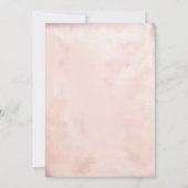 Invitation Robe rose or Parties scintillant Fête des mariées (Dos)