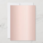 Invitation Robe rose or rose florales Quinceanera (Dos)