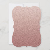 Invitation Robe rose or rose pâle noir 50e anniversaire (Dos)