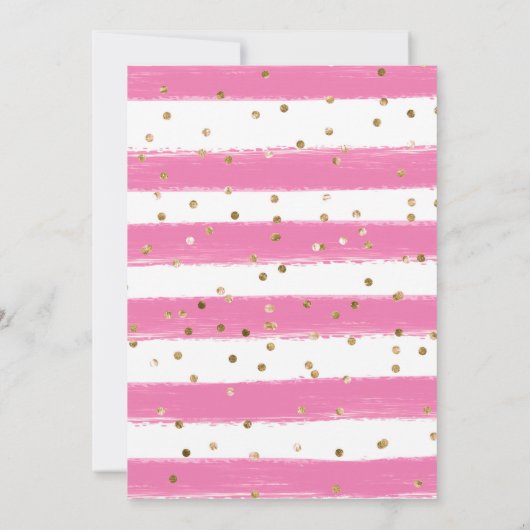 Invitation Robe rose Peau foncée Princesse Douce 16 (Dos)