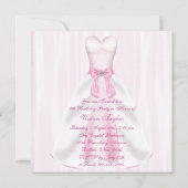 Invitation Robe Rose Pink Sweet 16 Anniversaire (Dos)