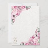 Invitation Robe Rose Princesse & Bottes Quinceañera (Dos)