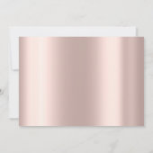 Invitation Robe Rose princesse Royale Douce 16e Quinceañera (Dos)