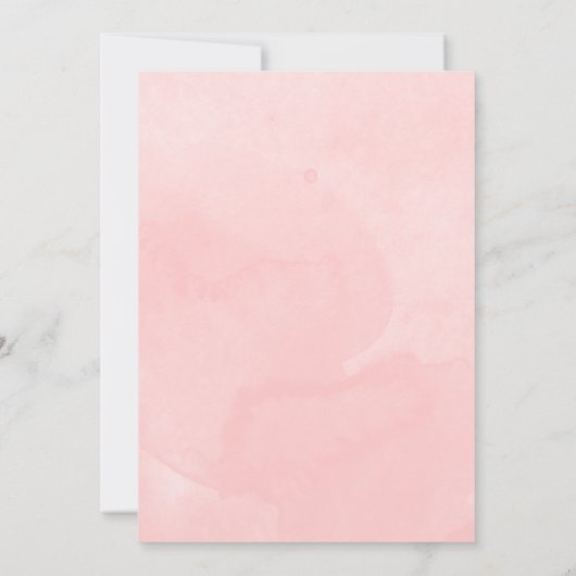 Invitation Robe rose Quinceanera Blush (Dos)