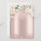 Invitation Robe rose Rose Gold Parties scintillant Confetti 5 (Dos)