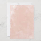 Invitation Robe Rustique Rose or Blush & Fête des mariées bla (Dos)