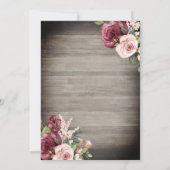 Invitation Robe Rustique, Tiara, Lumières Rose Wood Quinceañe (Dos)