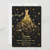 Invitation Robe scintillante diamant (Devant)