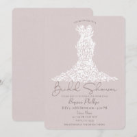 Robe Taupe & Blanc Feuilles Mariage Moderne Cérémo