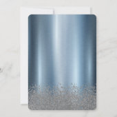 Invitation Robe, Tiara, Diamants Tour Eiffel Bleu Sweet 16 (Dos)