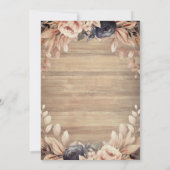 Invitation Robe, Tiara, Roses Bleu Bois Quinceañera (Dos)