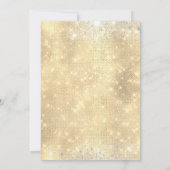 Invitation Robe turquoise étincelle Parties scintillant d'arg (Dos)