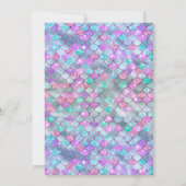 Invitation Robe Turquoise pourpre Queue de sirène Marine Quin (Dos)