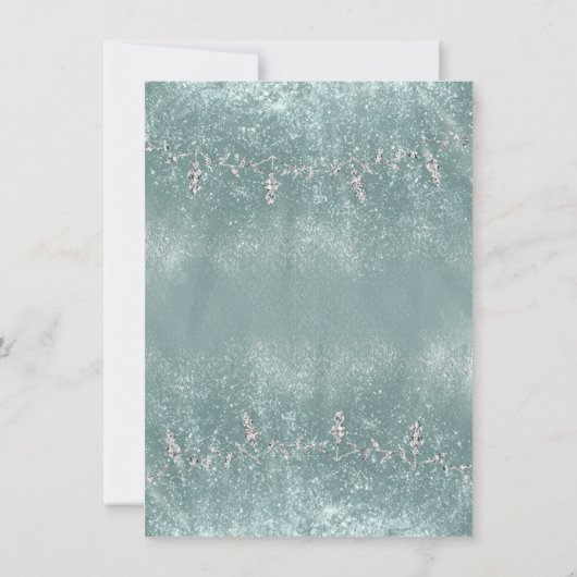 Invitation Robe Turquoise Turquoise Quinceanera Party Invitat (Dos)