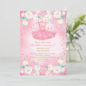 Invitation Robe Tutu Ballerina Parties scintillant Anniversai (Debout devant)