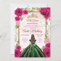Robe vert émeraude Fuschia rose Mis Quince