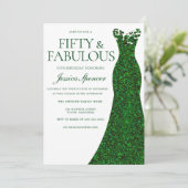 Invitation Robe verte Emerald Cinquante et fabuleux 50e anniv (Debout devant)