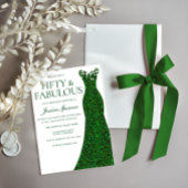 Invitation Robe verte Emerald Cinquante et fabuleux 50e anniv