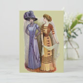 Invitation Robe vintage (Debout devant)