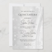 Invitation Robe violette argentée Hiver Flammes de neige Quin (Dos)