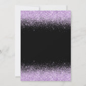 Invitation Robe violette claire Faux Parties scintillant Quin (Dos)