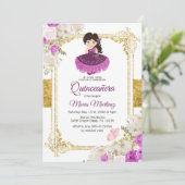 Invitation Robe violette Mexicaine Charra Mis XV Anos 1 (Debout devant)