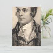 Invitation Robert Burns Portrait (Debout devant)