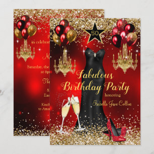 Invitation Robes à talons étoile de célébration d'anniversair