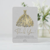 Invitation Robes botaniques modernes grises naturelles or Mer (Debout devant)