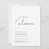 Invitation Robes de mariée rose à rayures : une douche de mar (Devant)