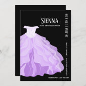 Invitation Robes de soirée Fancy Glam (Devant / Derrière)